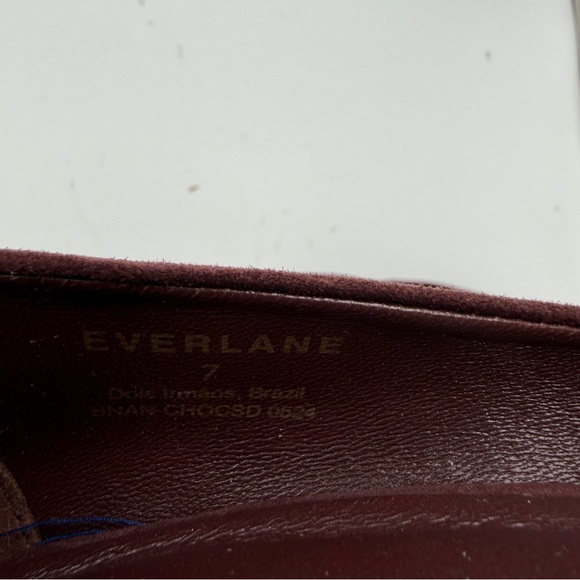 NEW Everlane Mahogany Brown Suede The Banana Pump Heel in Size 7 - Picture 13 of 13